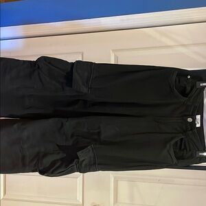 Garage Black Baggy Cargo Pants